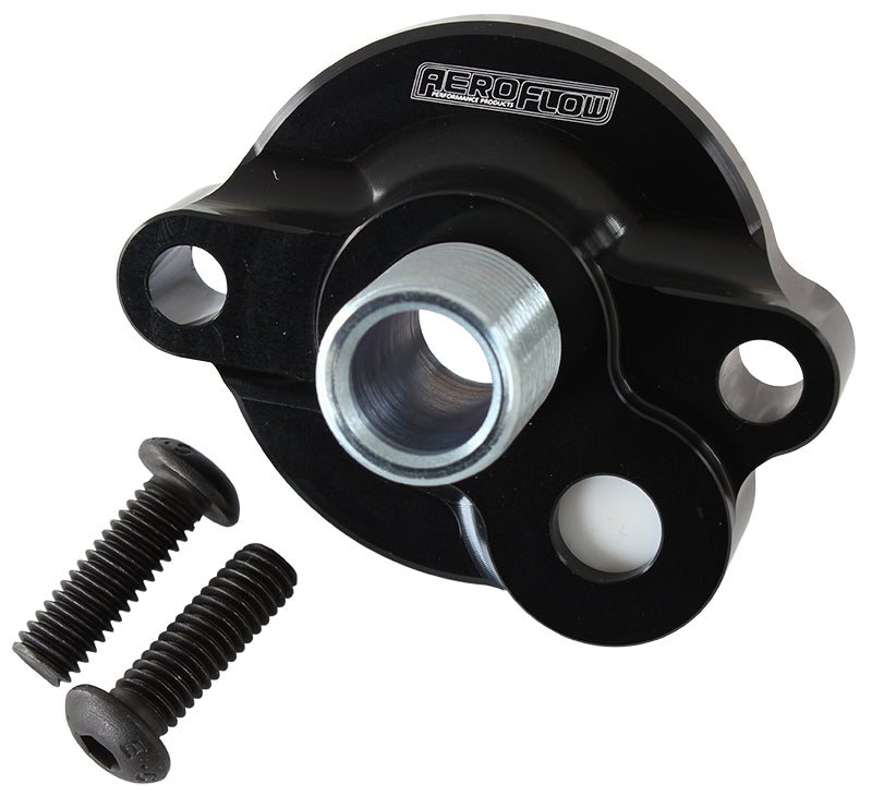 SB Chev Oil Filter Adapter 15 PSI Internal Bypass Ofa AF64-2185BLK - Aeroflow