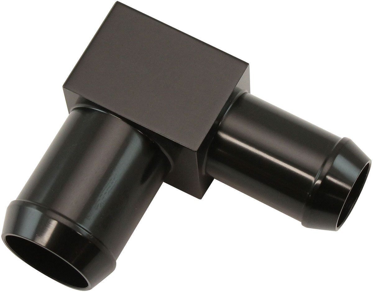 Subaru Breather Fitting 90 Degree Block Black AF64-2201BLK - Aeroflow