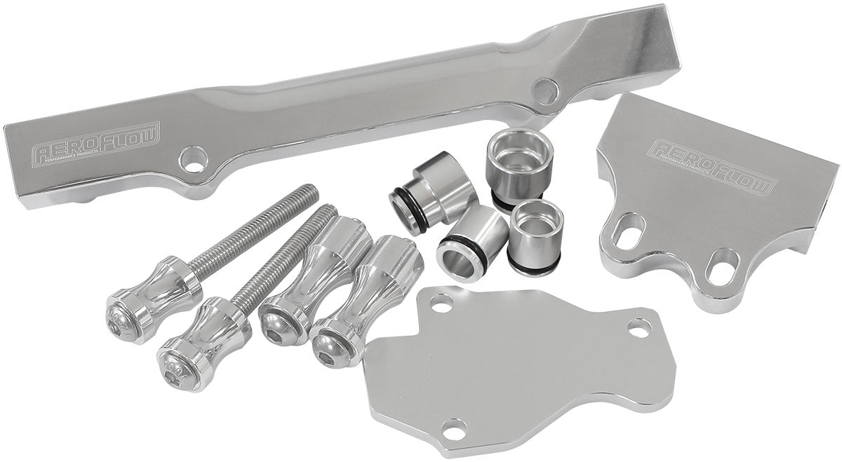 Rotary Fuel Rail Kit Series 6 7 & 8. Mazda RX7 Silver Gen 2 AF64-2204S - Aeroflow