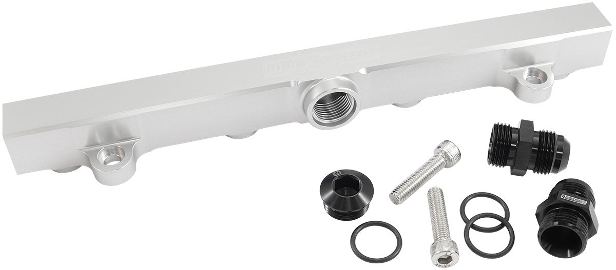 Mitsubishi 4G63 Evo 4 To 9 Fuel Rail -10ORB Silver AF64-2221S - Aeroflow