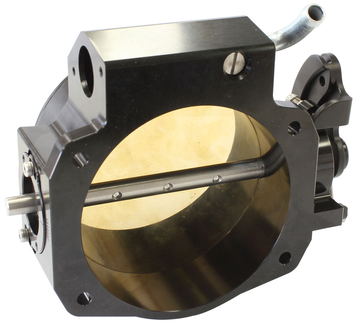 GM LS 105mm Throttle Body Black Uses Std Idle & TPS AF64-2270BLK - Aeroflow
