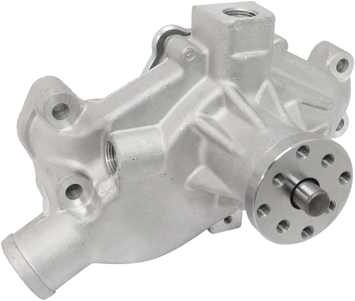 Small Block Chev Short Water Pump Natural Cast SBC AF64-2350 - Aeroflow