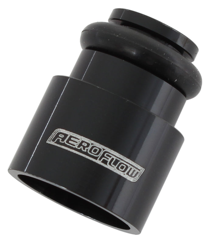 Injector Adapter Short 14mm TO14mm Fuel Rail Single Pack Blk AF64-2887-1 - Aeroflow