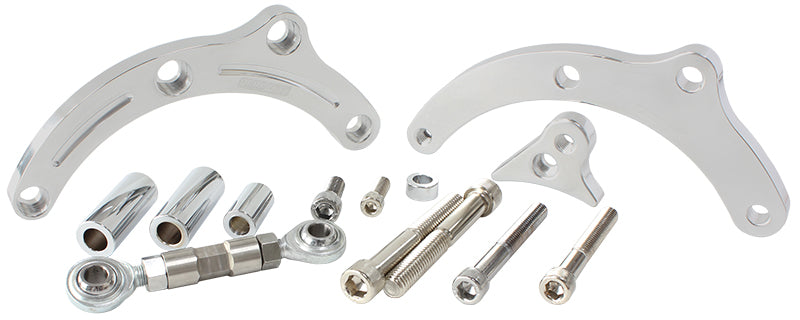 BBC Suit Low Mount Alt Brack P/Side Short Pump - Polished AF64-4003 - Aeroflow
