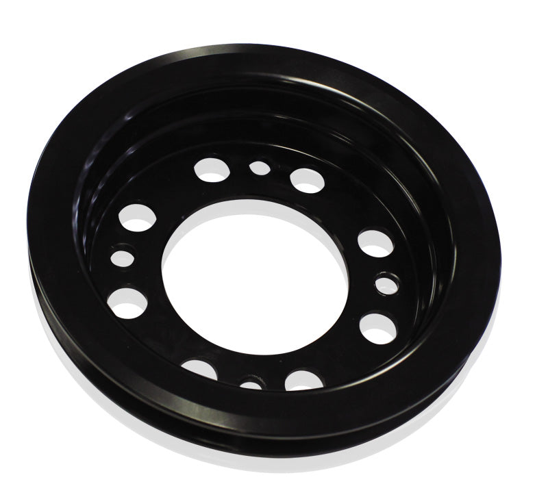 Holden V8 Crank V Pulley Hq-Wbsuits Early Red W/Pump Black AF64-4023BLK - Aeroflow