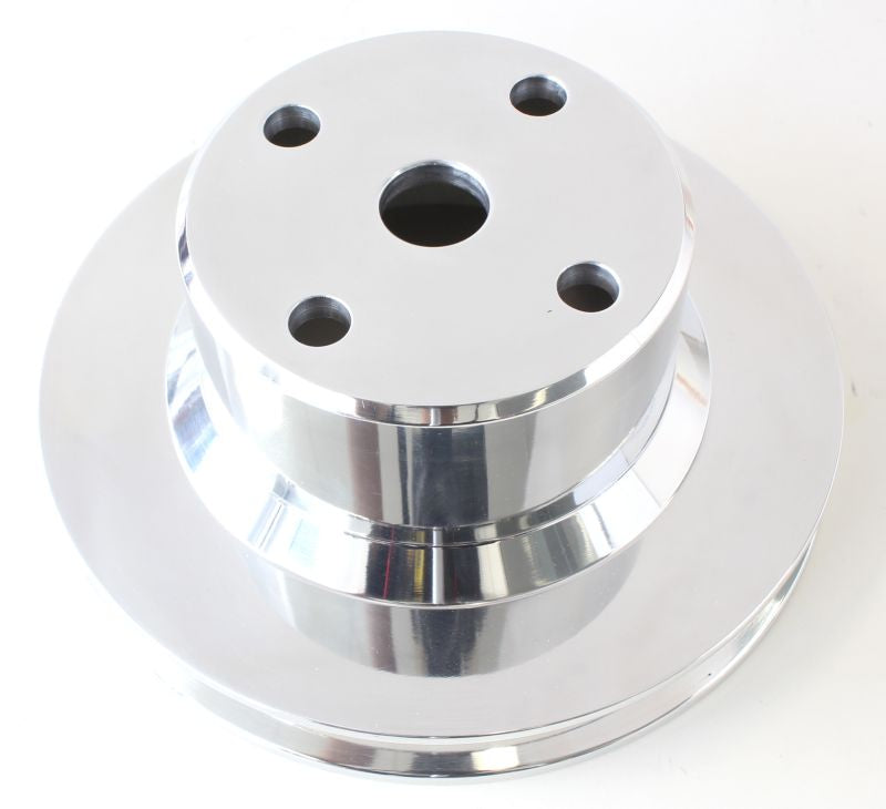 Holden V8 Water Pump V Pulley Suit Vn-On Jumbo Pump Polished AF64-4024 - Aeroflow