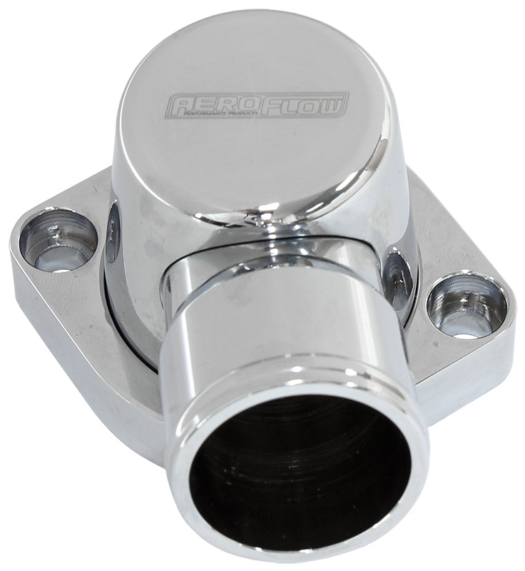 Billet Thermostat Housing Chroford 429 460 Swivel 90 Deg BBF AF64-4037C - Aeroflow