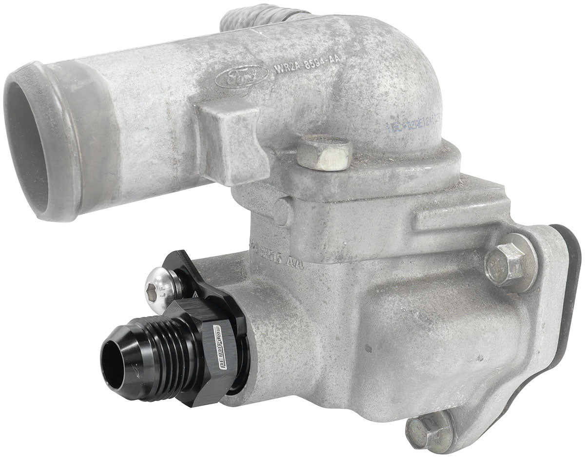 Ford Barra Thermostat -10AN Press In Adapter Fitting Heateturbo - AF64-4042 Blk AF64-4042BLK - Aeroflow