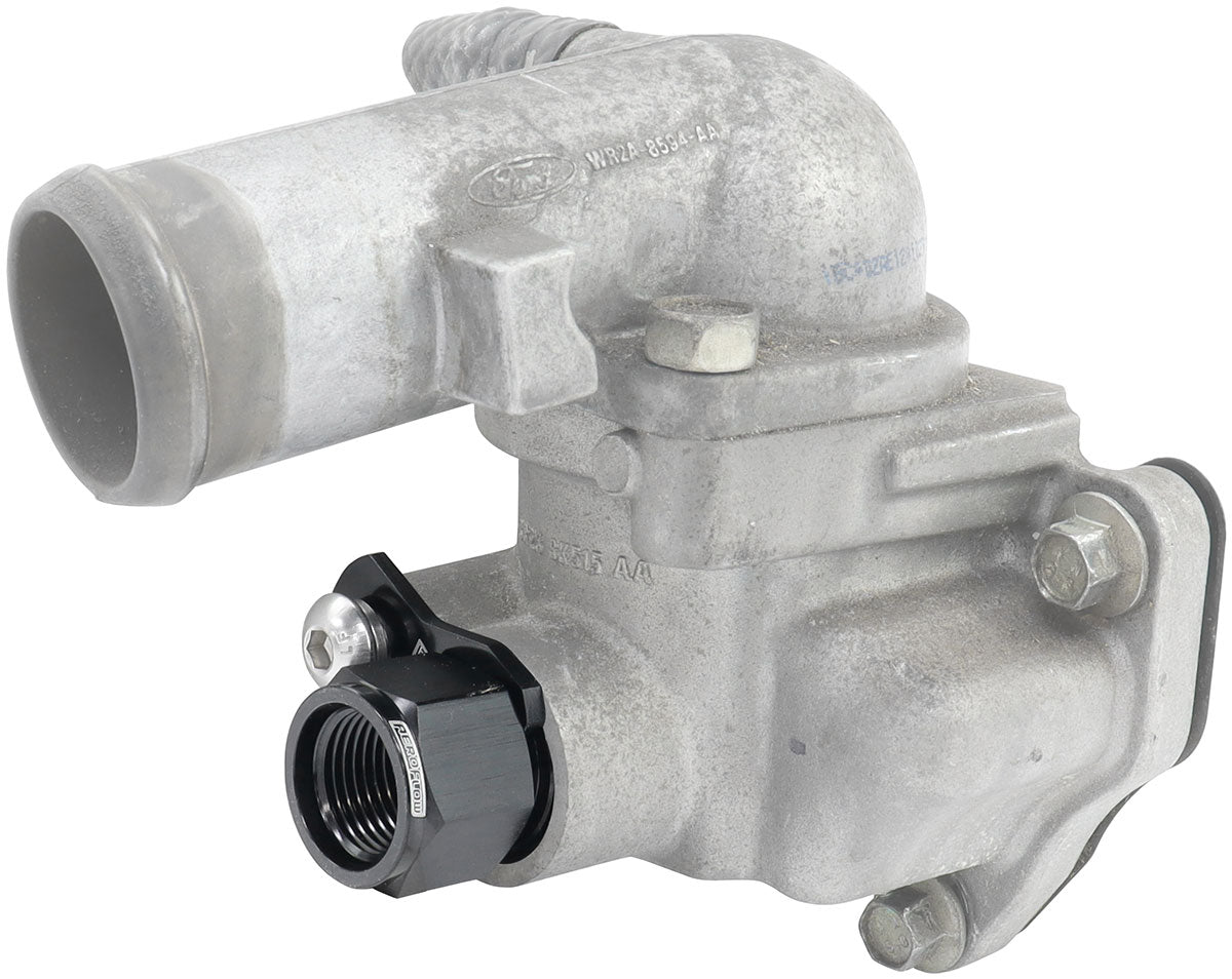 Ford Barra Thermostat -8ORB Press In Adapter Fitting Heateturbo - AF64-4042 Blk AF64-4043BLK - Aeroflow
