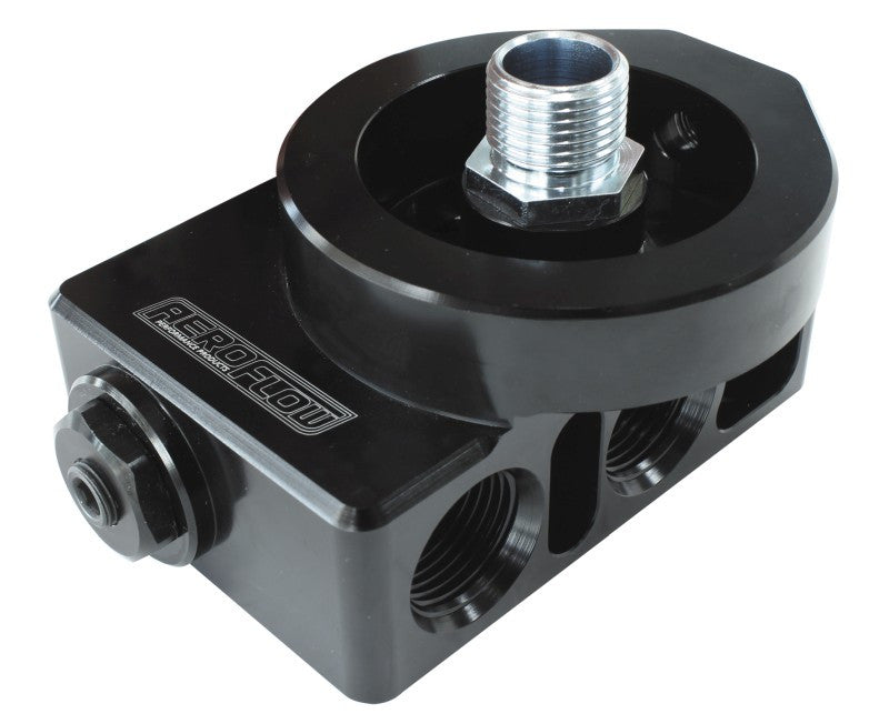 Remote Filter Head & Thermosta -10ORB x4, 1/8" Port 71 Deg Open AF64-4112 - Aeroflow