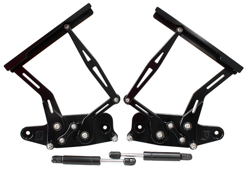 Billet Bonnet Hinge Kit Black Holden Hk - Ht - Hg AF64-4129BLK - Aeroflow