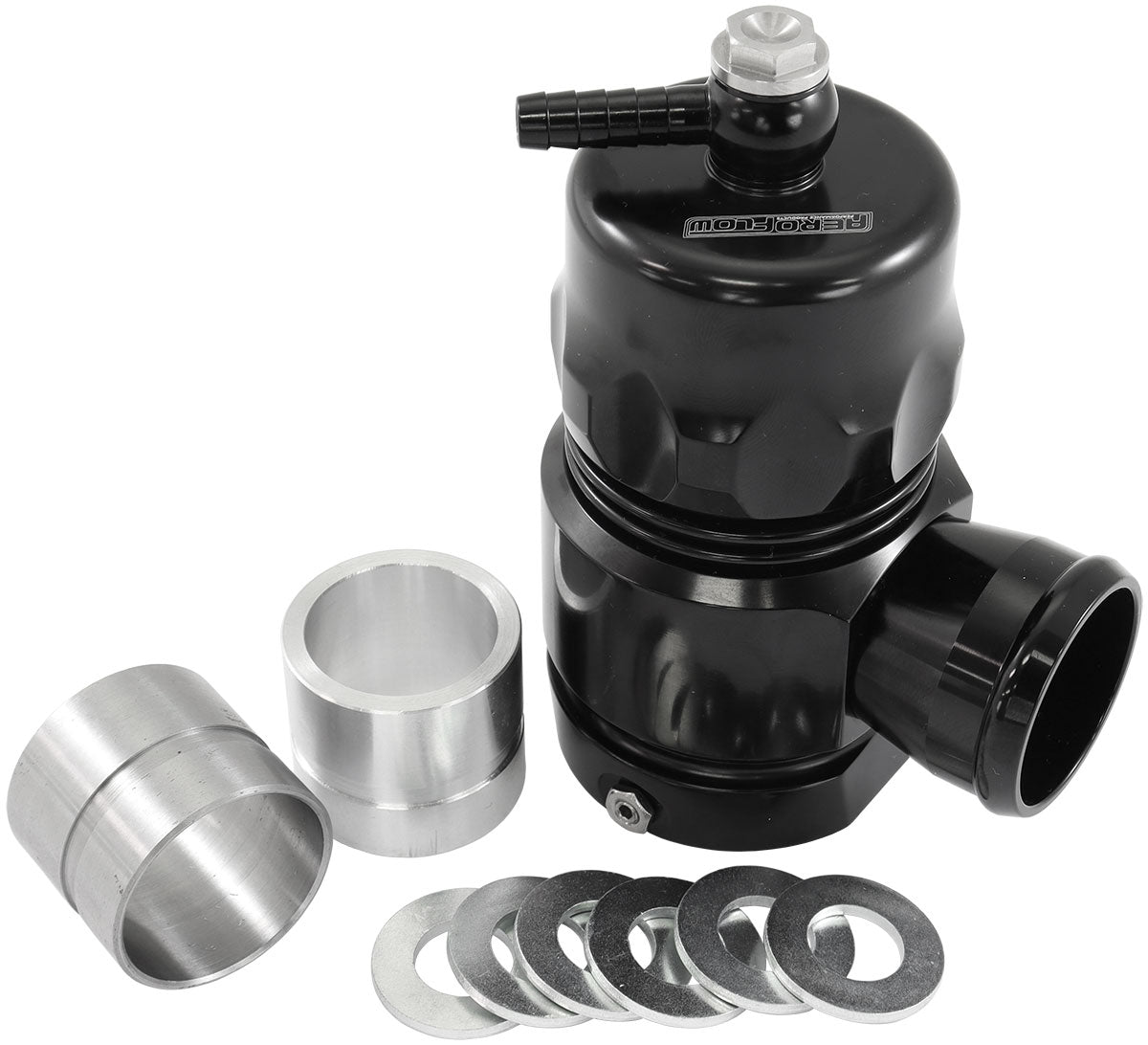 Compact Blow Off Valve Black V-Band Weld-On Flange AF64-5049BLK - Aeroflow