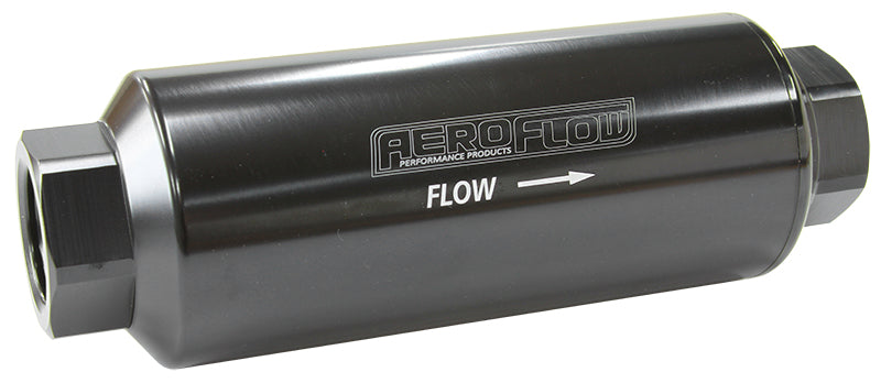Pro Filter 10 Micron Black Female -12 ORB 2.4" x 7" AF66-2043BLK-10 - Aeroflow