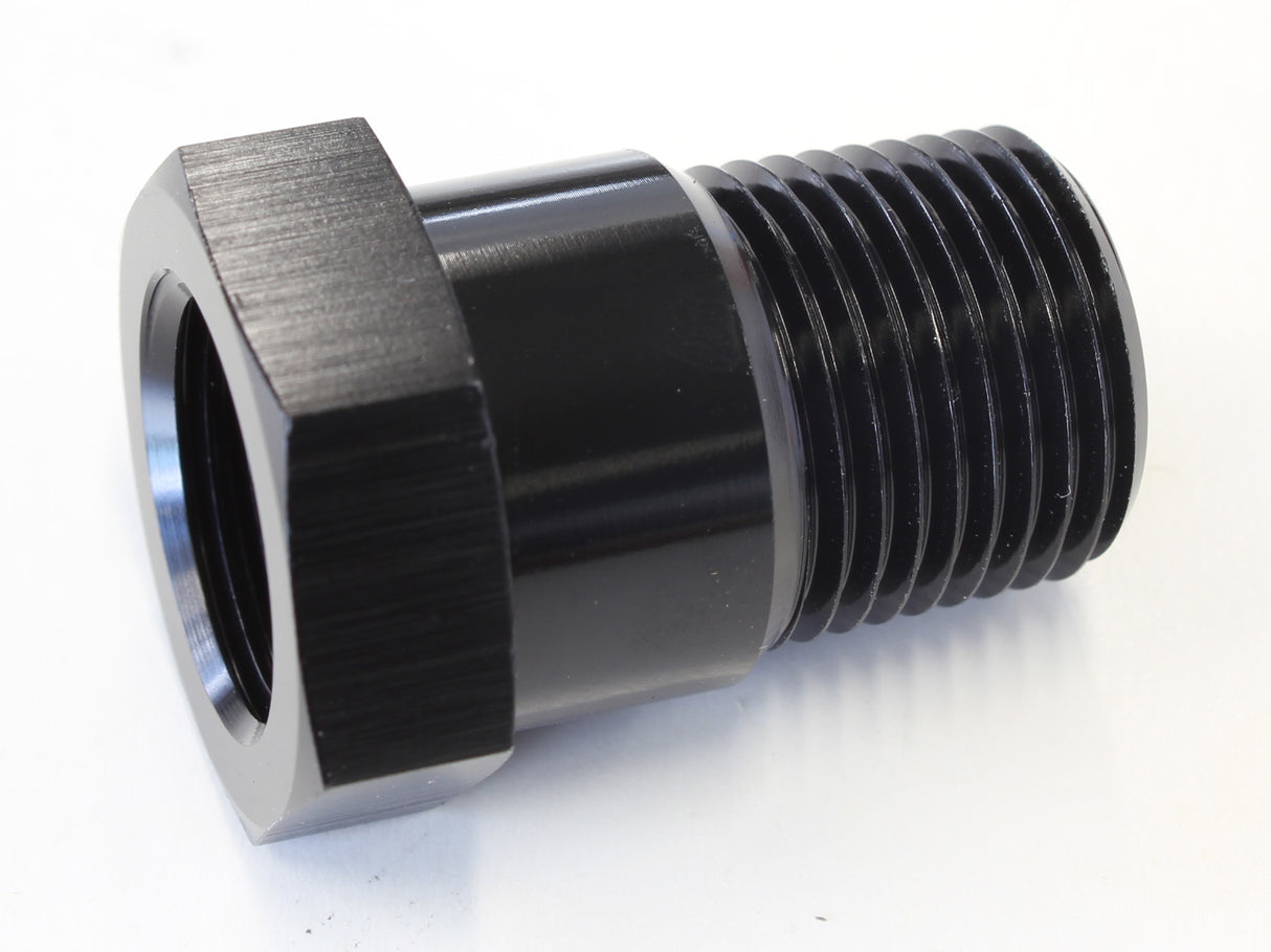 Temperature Probe Adapter Black 3/8" Male 5/8" Female AF660-06BLK - Aeroflow