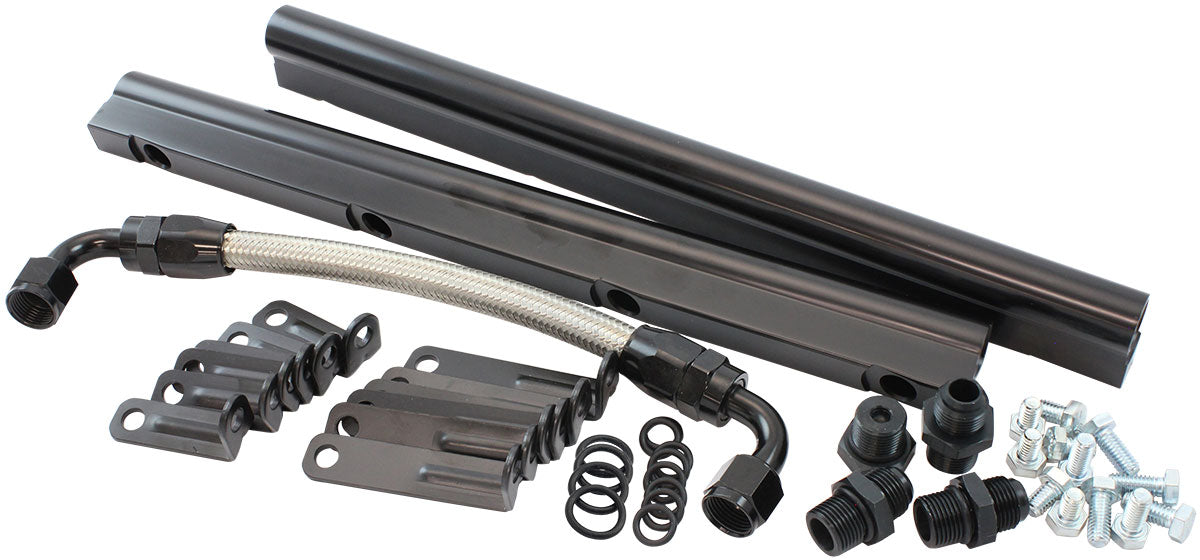 GM LS Fuel Rail Kit EFI Intake Manifold Rectangle Port LS3 AF6999-6000 - Aeroflow