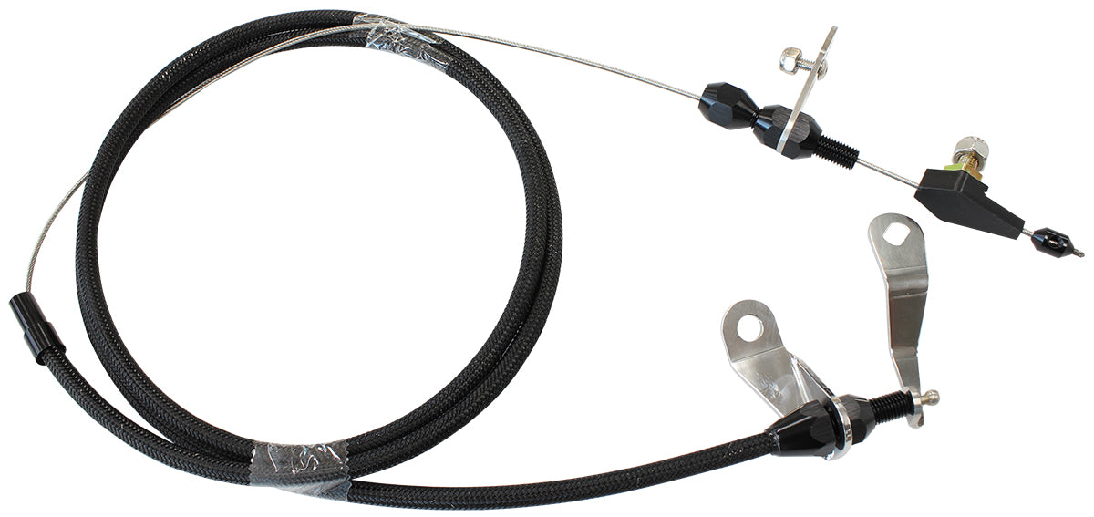 Kickdown Ford C4 Cable Black Finish AF72-7003BLK - Aeroflow