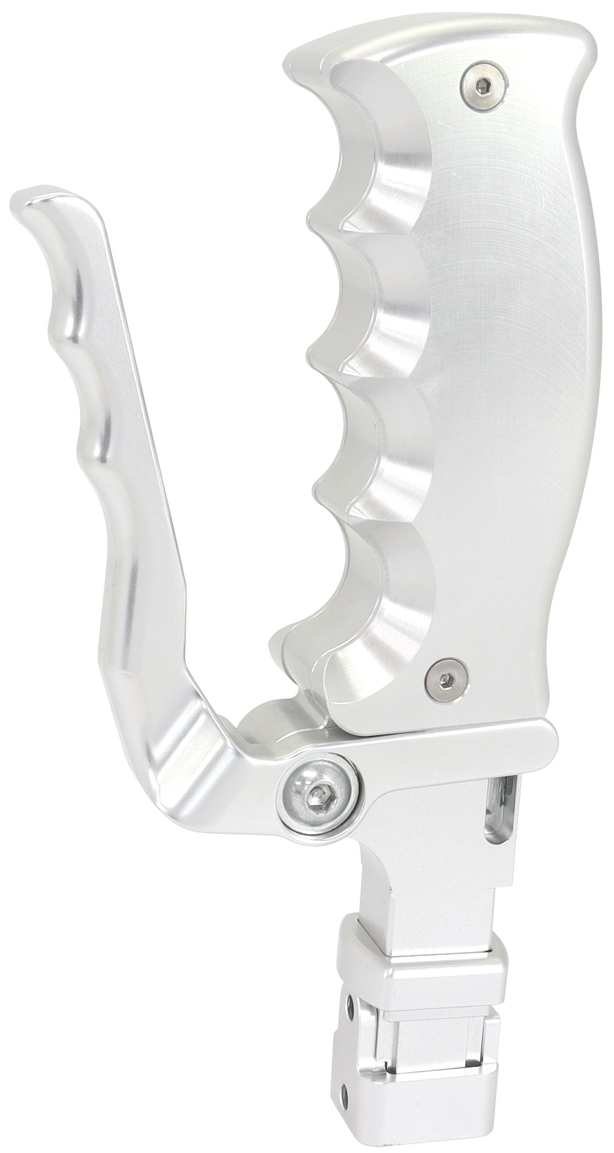 Mustang Attack OEM Billet Shifter Handle Ford Silver AF72-9105 - Aeroflow