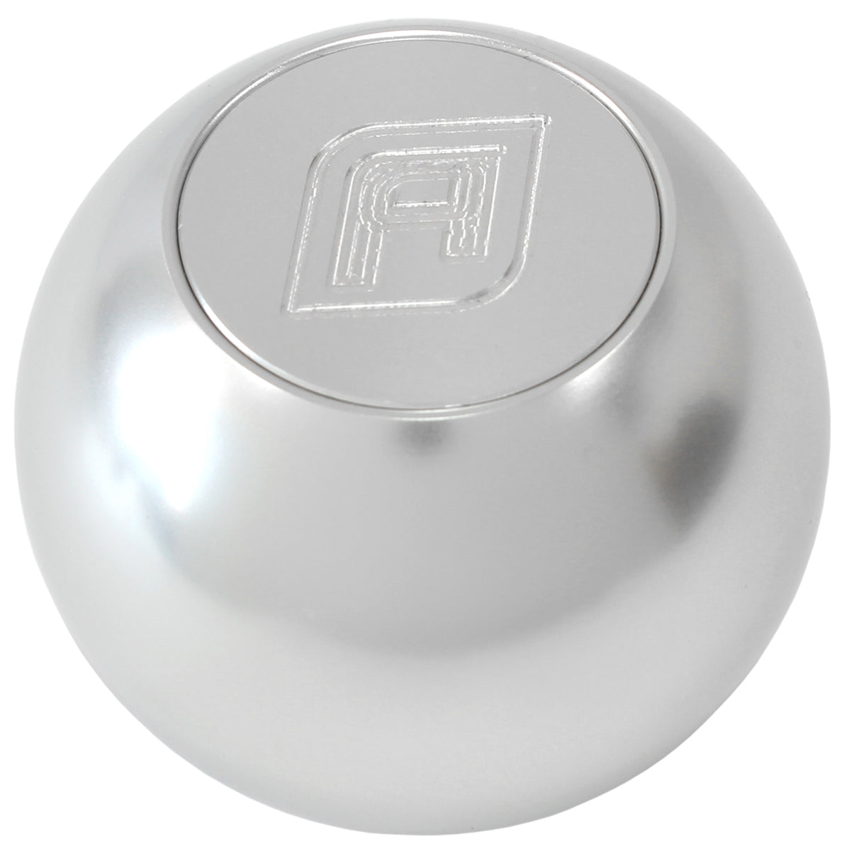 Billet Round Silver Gear Knob Shift Shifter Ball 1/2"-20 AF72-9900 - Aeroflow