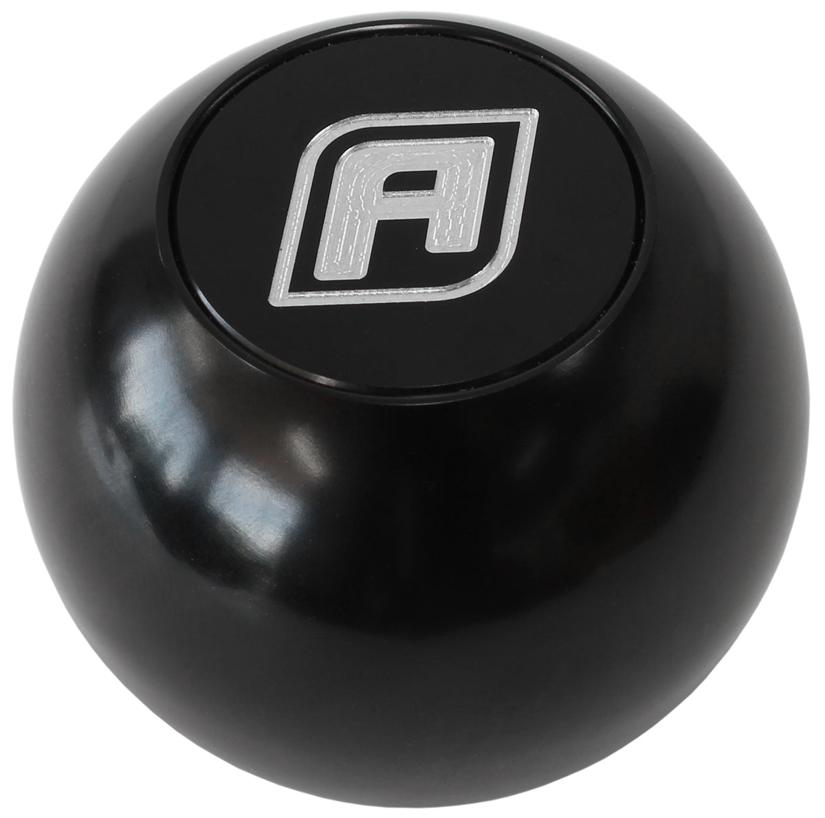 Billet Round Black Gear Knob Shift Shifter Ball 1/2"-20 AF72-9900BLK - Aeroflow