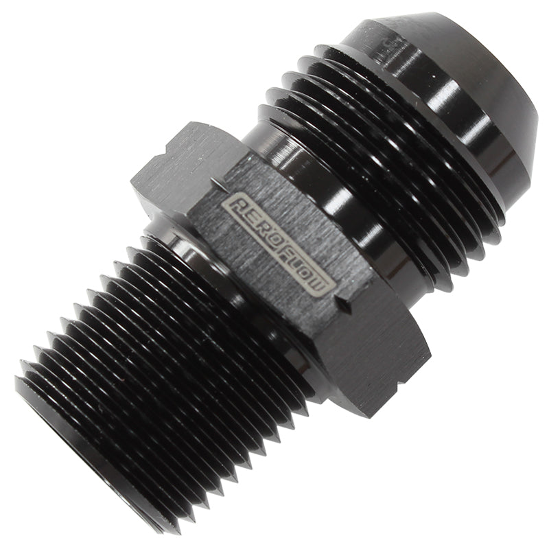 1/4" BSP Tapered To -6AN British Std Pipe Tapered AF756-06BLK - Aeroflow