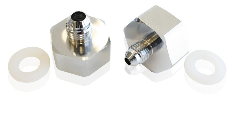 Nitrous Bottle Adapter -4AN Steel Finish Durable For Onoff AF759-04 - Aeroflow