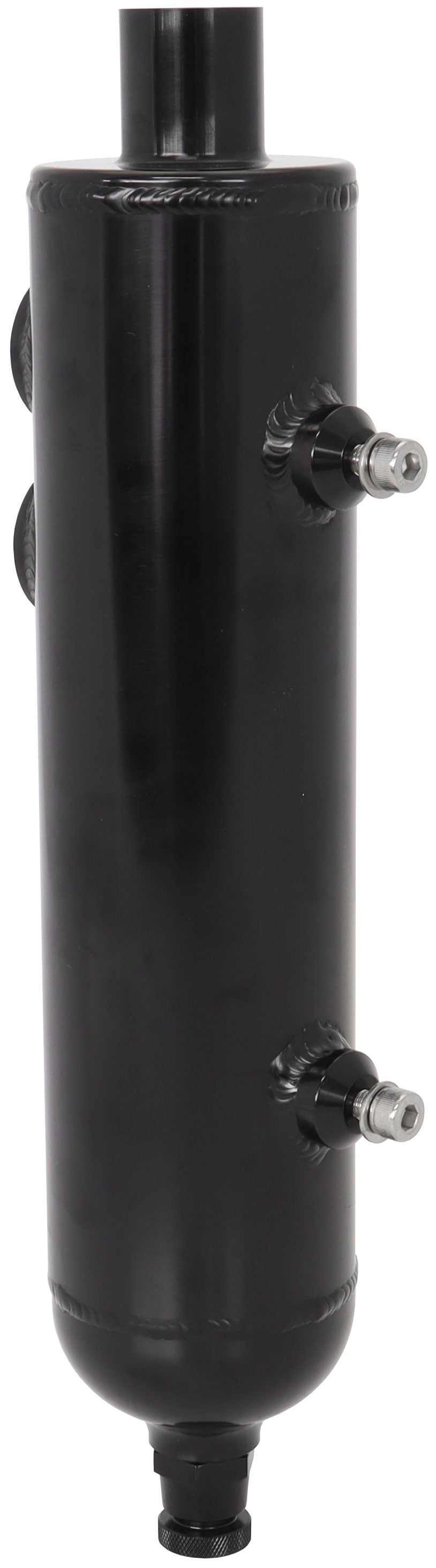 Universal Breather Tank F/Male 2 x -12ORB 13" x 3" Black AF77-1017BLK - Aeroflow