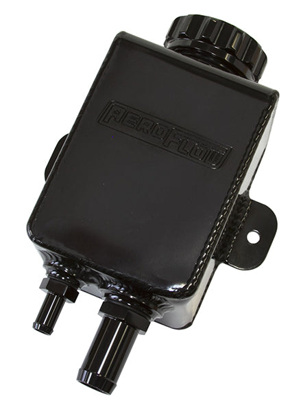 Fabricated P/Steer Tank Square -10 & -6ORB Ports Black AF77-1025BLK - Aeroflow