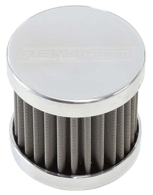 -6AN S/S Billet Breather With Female -6AN Re-Usable AF77-2003 - Aeroflow