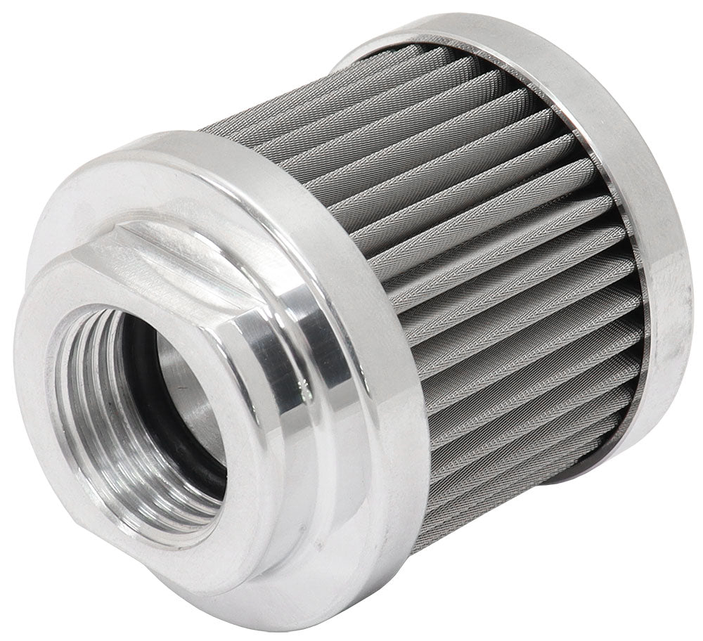 Small -10AN S/S Billet Breatherwith Female -10AN Re-Usable AF77-2004 - Aeroflow