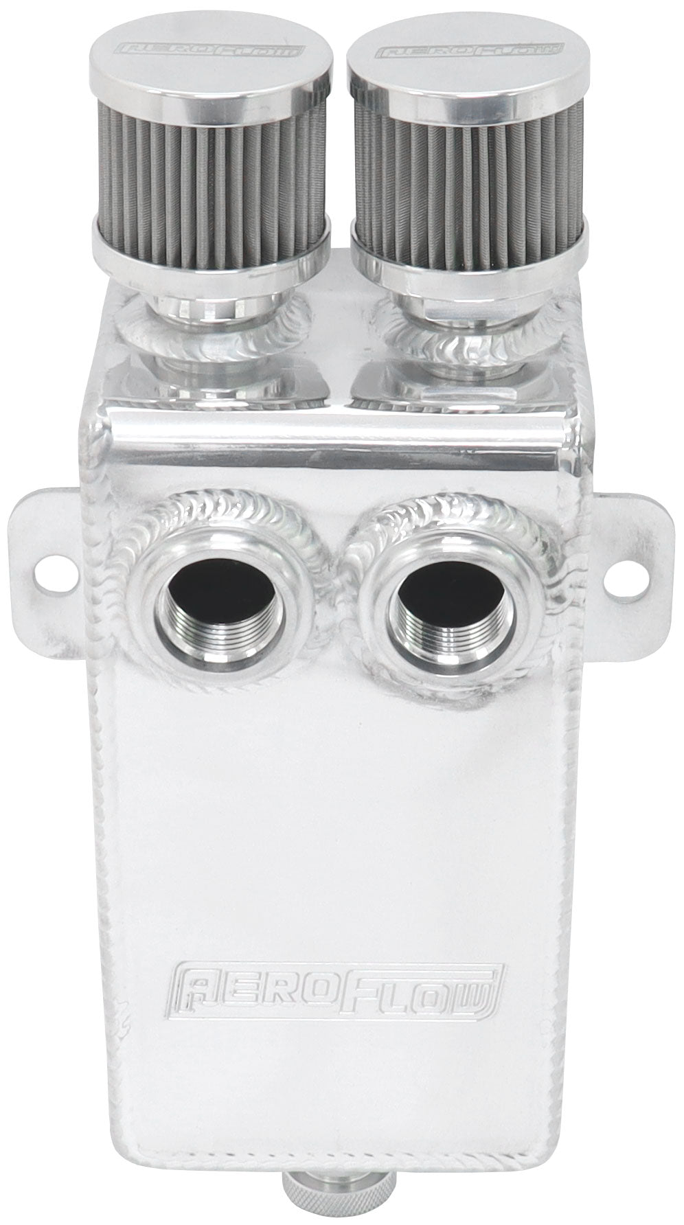 1L Breather Dual -10ORB Dual -10AN Breathers Tank Catch Can AF77-2020 - Aeroflow