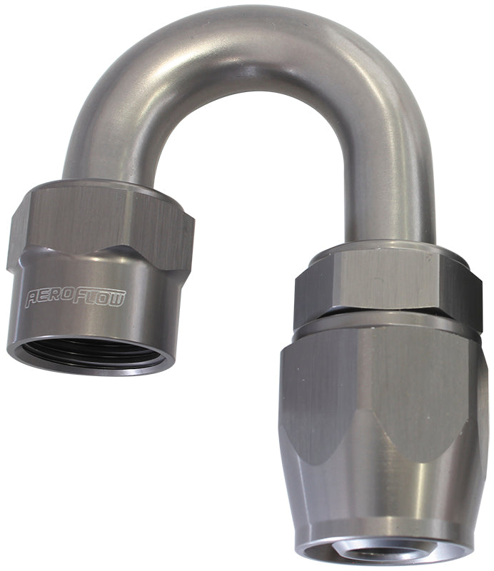 -6AN 180 Degree Kryptalon Lightweight Big Bore Titanium AF7826-06 - Aeroflow