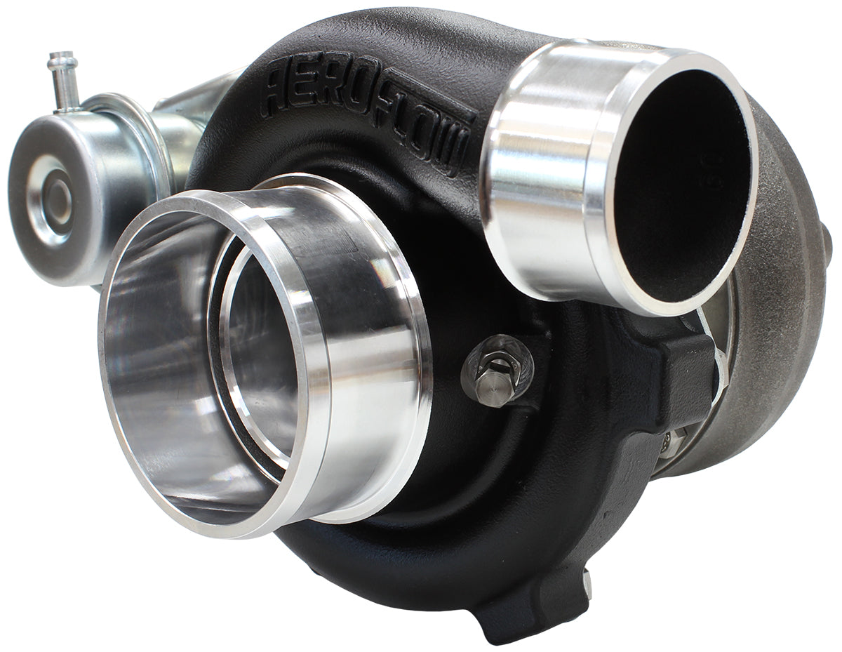 Boosted 5447.86 T28 Flange 5 Bolt Outlet GTX2871 Black AF8005-2006BLK - Aeroflow