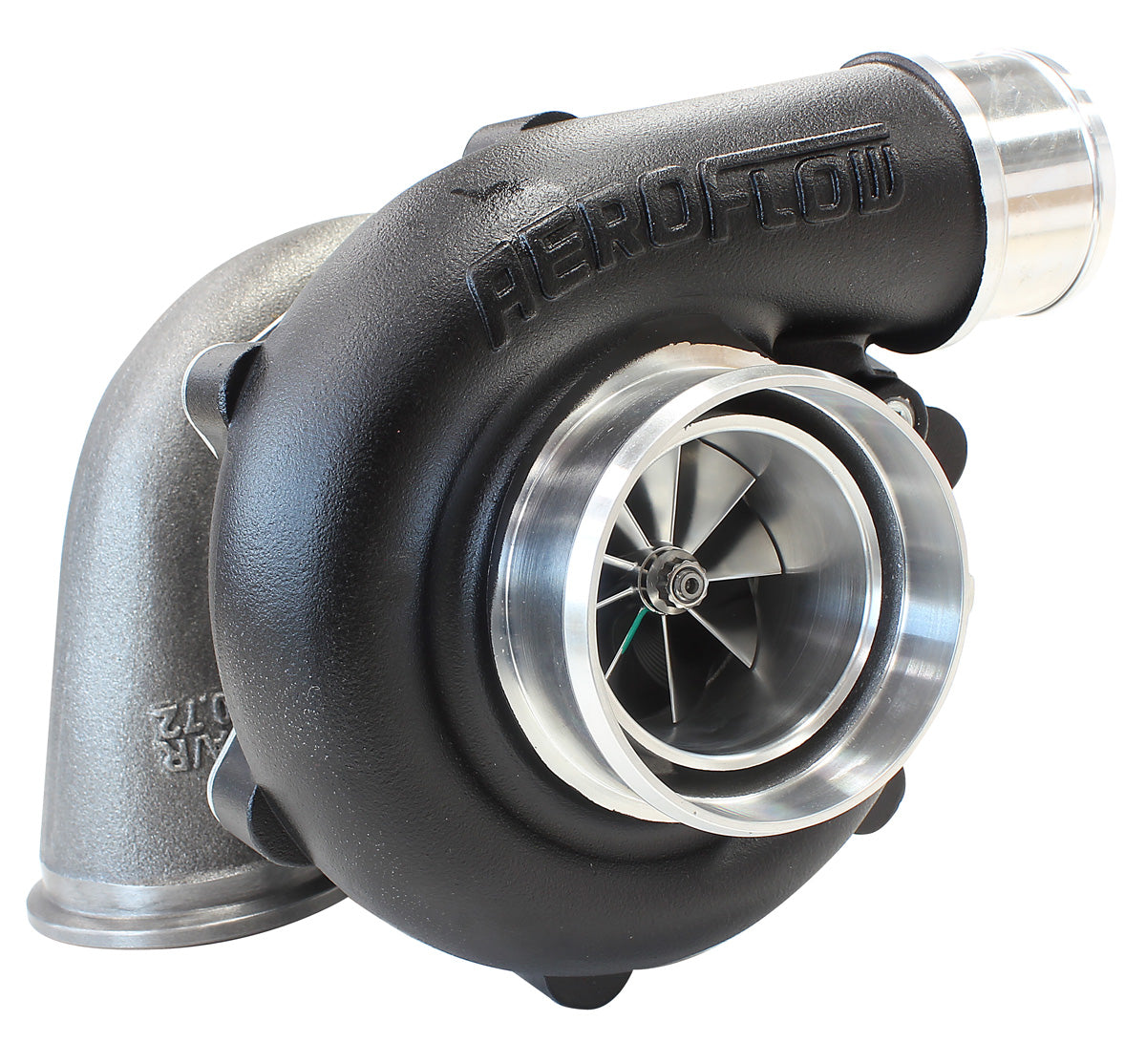 Boosted 5449.72 V-Band Flange V-Band Outlet G25-660 Black AF8005-2015BLK - Aeroflow