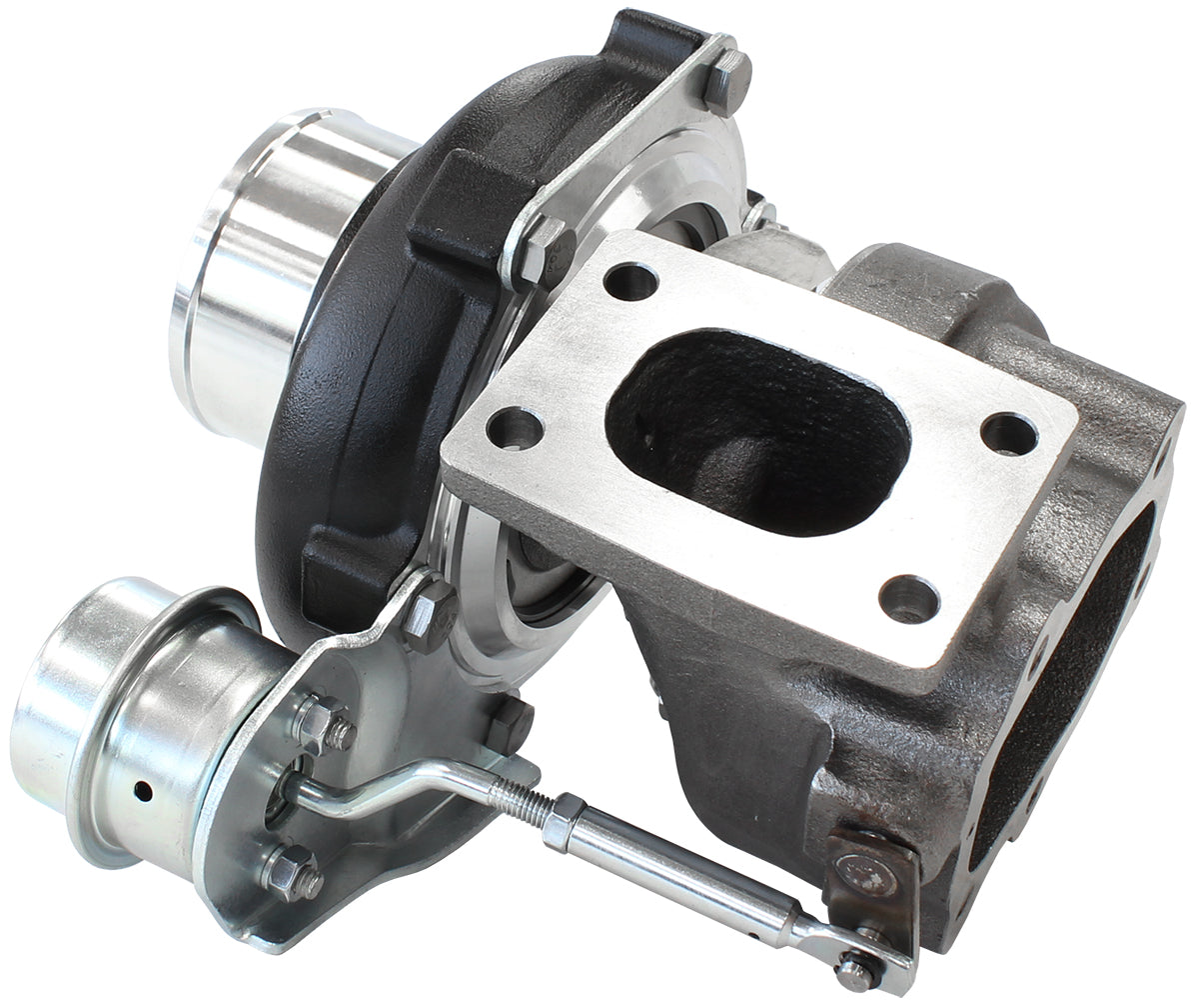 Boosted 5047.64 T28 Flange 5 Bolt Outlet GTX2867 Black AF8005-2020BLK - Aeroflow