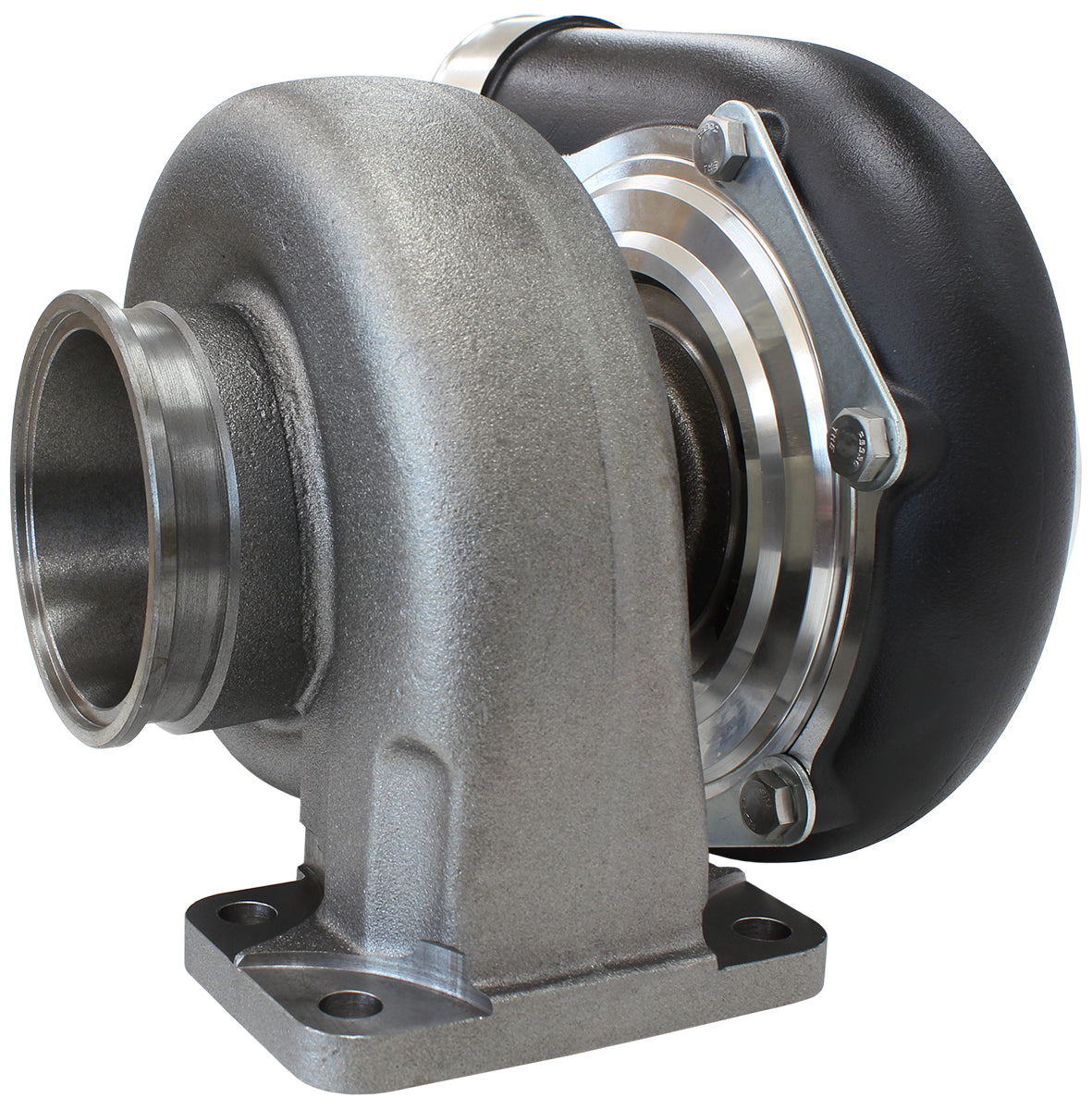 Boosted 6662 1.06 T3 Flange V-Band Outlet GTX3582 Black AF8005-3017BLK - Aeroflow