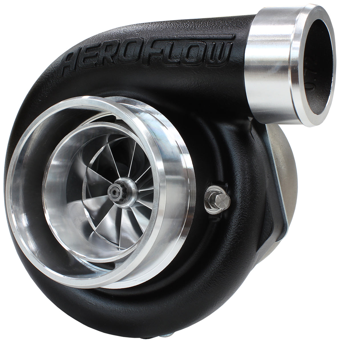 Boosted 6662 .82 S/S Dual V-Band Outlet GTX3582 Black AF8005-3020BLK - Aeroflow