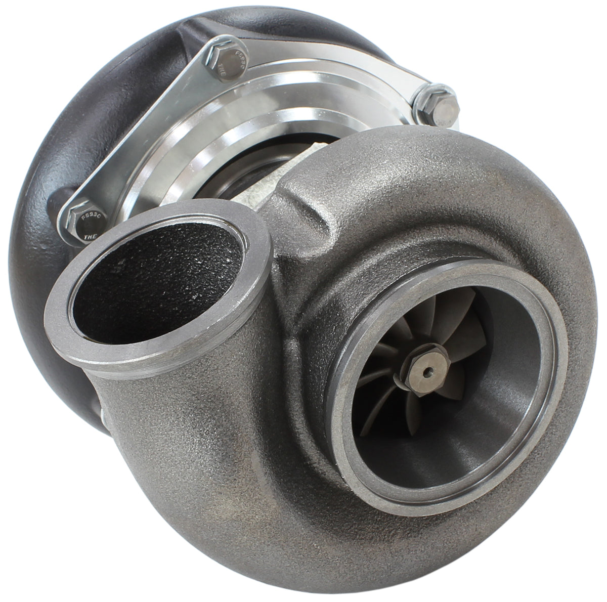 Boosted 6762 1.21 V-Band Flange V-Band Outlet GTX3584 Black AF8005-3027BLK - Aeroflow