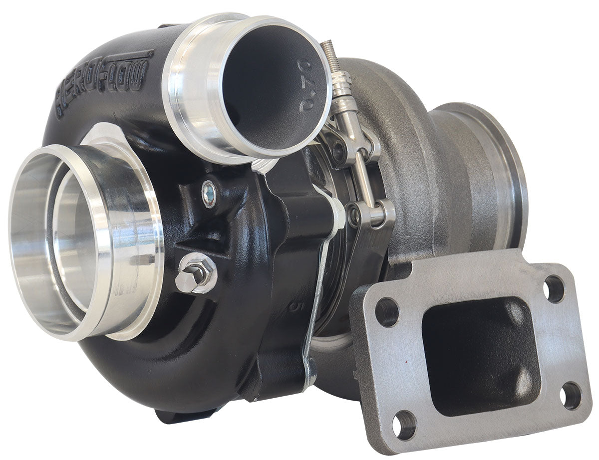 Boosted B5455.63 T3 Flange V-Band Outlet G30 660 Black AF8005-3035BLK - Aeroflow