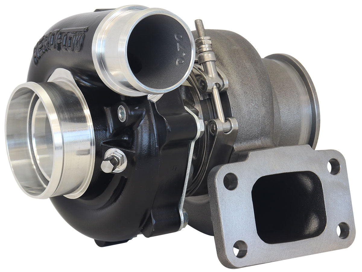 Boosted B5455.82 T3 Flange V-Band Outlet G30 660 Black AF8005-3036BLK - Aeroflow