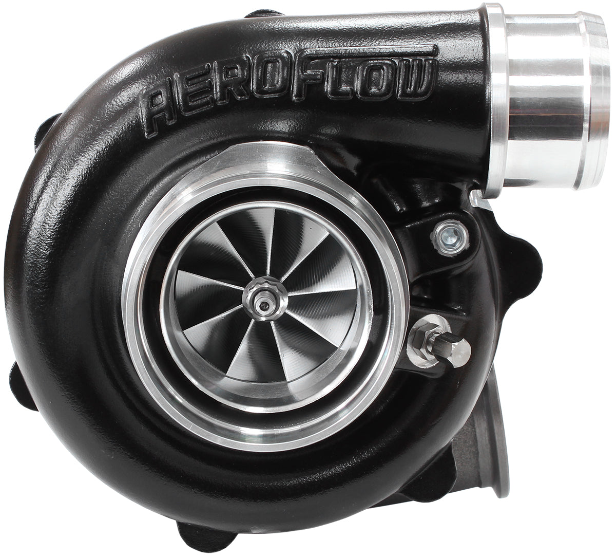 Boosted B5455.83 V-Band Flange V-Band Outlet G30 660 Black AF8005-3040BLK - Aeroflow