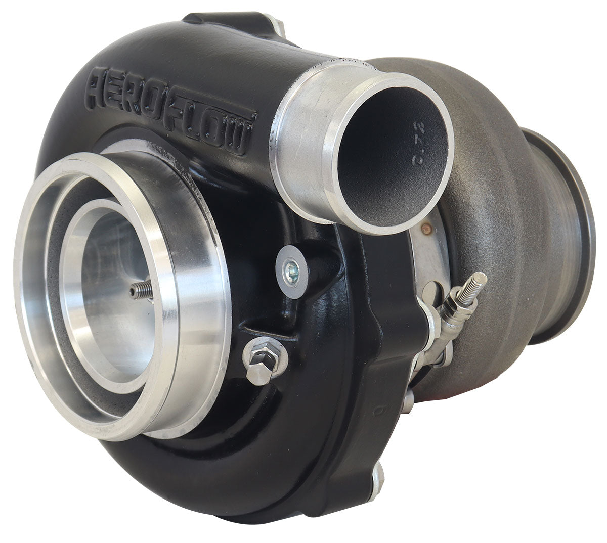 Boosted B5855.82 T3 Flange V-Band Outlet G30 770 Black AF8005-3044BLK - Aeroflow