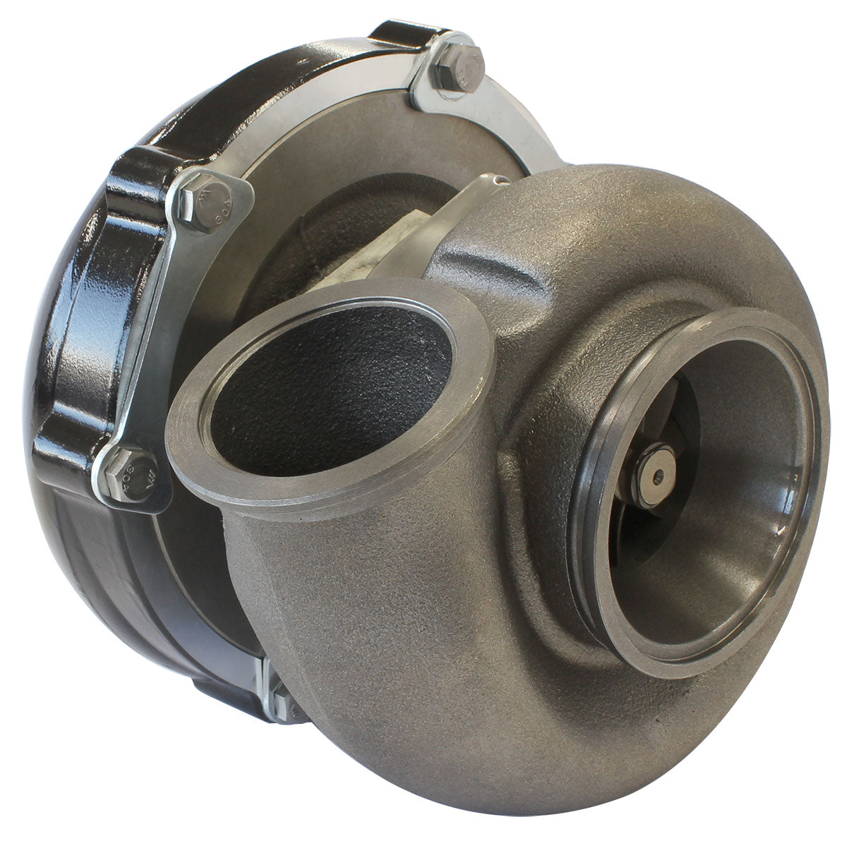 Boosted 6255 1.21 V-Band Flange V-Band Outlet G30 900 Black AF8005-3058BLK - Aeroflow