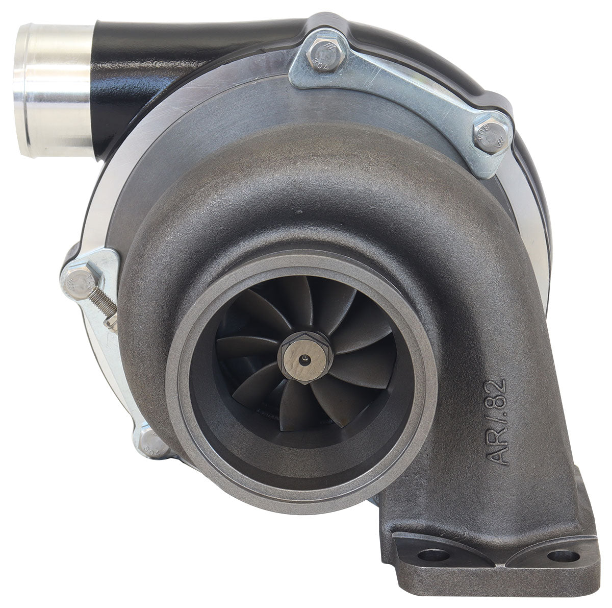 Boosted 6262.82 T3 Flange V-Band Outlet G35 900 Black AF8005-3060BLK - Aeroflow