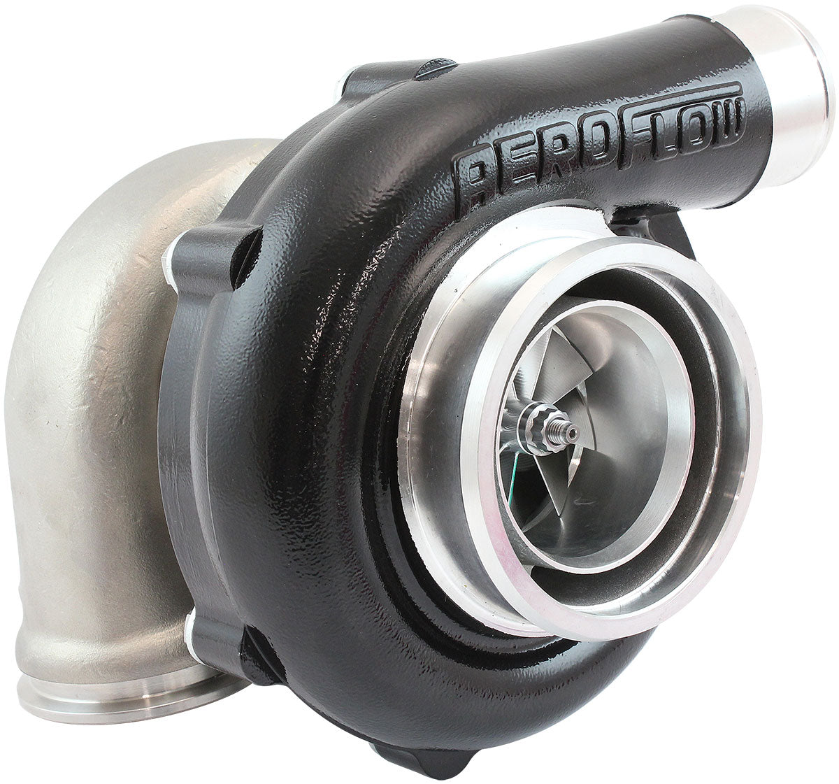 Boosted 6262.61 V-Band Flange V-Band Outlet G35 900 Black AF8005-3063BLK - Aeroflow