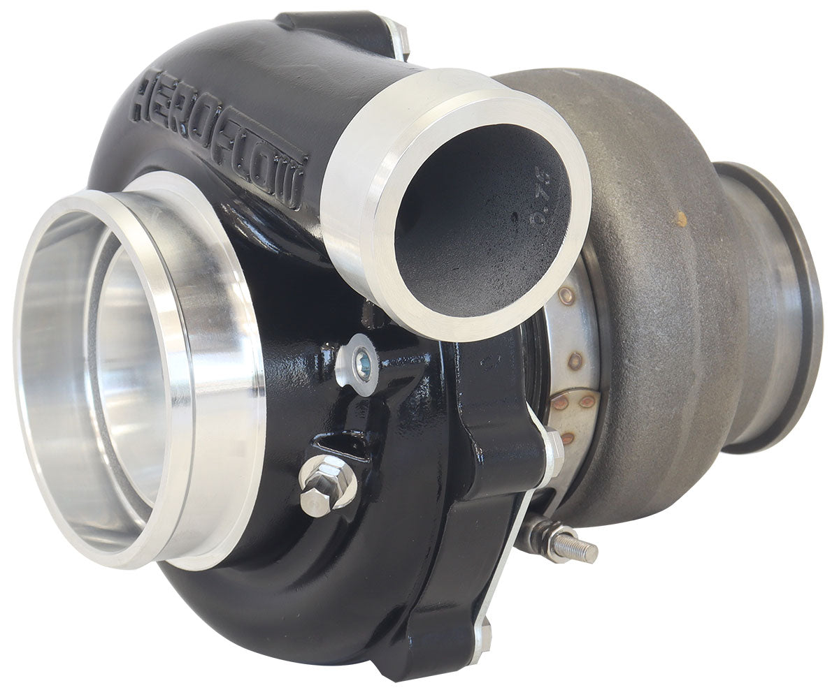 Boosted 6862.82 T3 Flange V-Band Outlet G35 1050 Black AF8005-3068BLK - Aeroflow