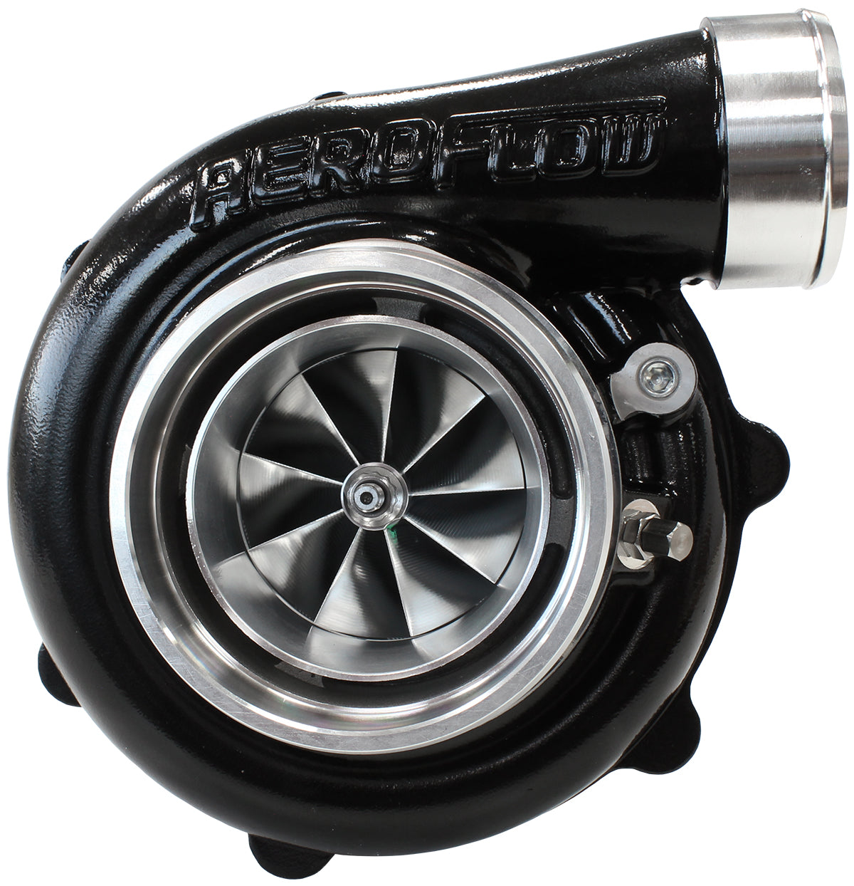 Boosted 6862.83 V-Band Flange V-Band Outlet G35 1050 Black AF8005-3072BLK - Aeroflow