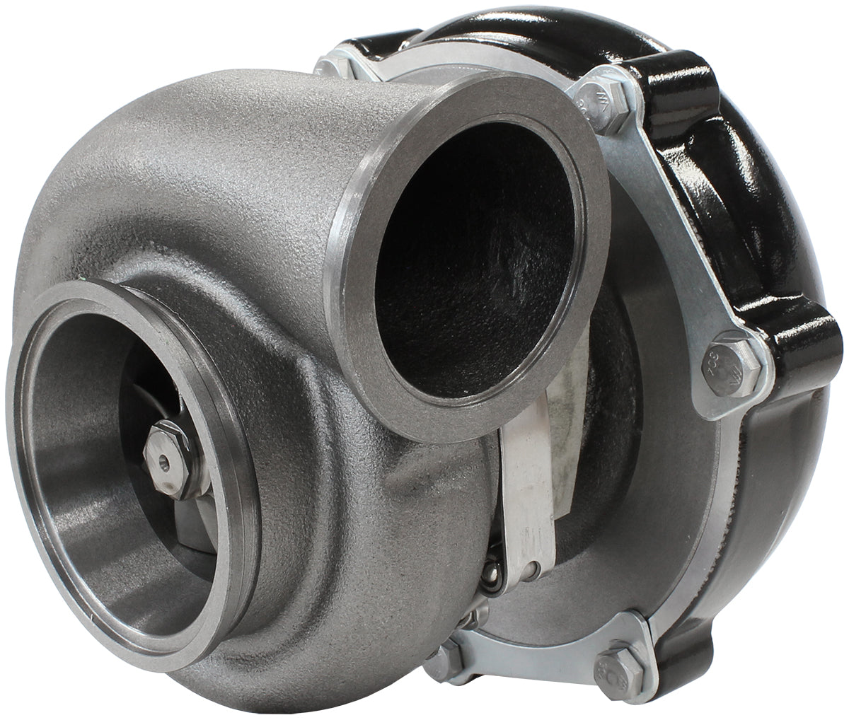 Boosted 6862.83 V-Band Flange V-Band Outlet G35 1050 Black AF8005-3072BLK - Aeroflow