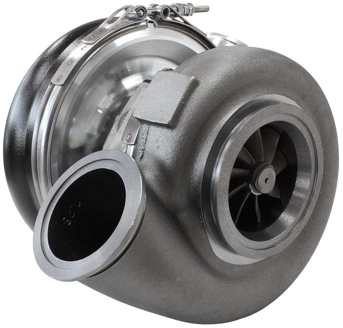 Boosted 7375 1.01 V-Band Flange V-Band Outlet G42 Black AF8005-4006BLK - Aeroflow