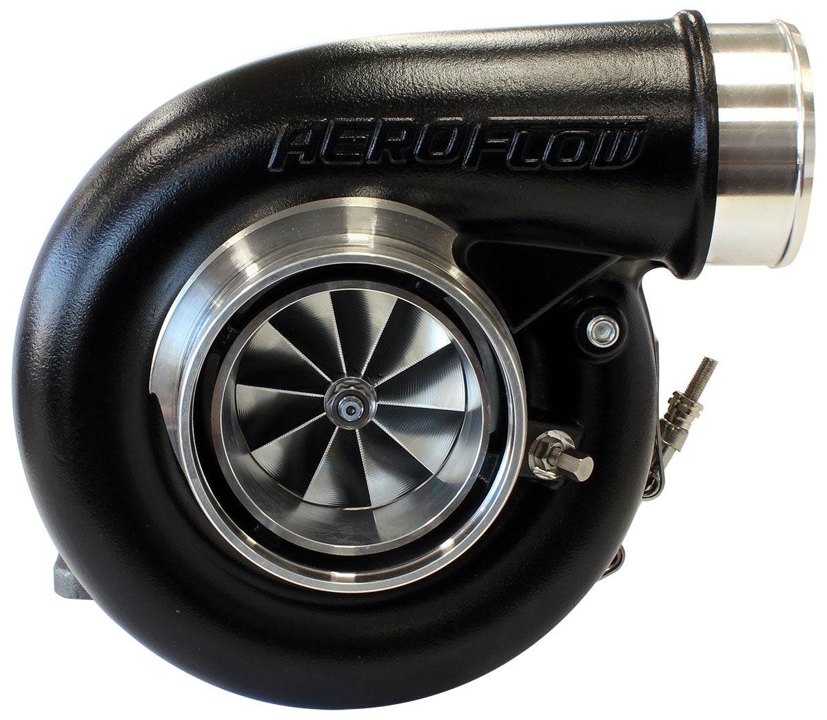 Boosted 7375 1.25 T4 V-Band Outlet G42 Black AF8005-4042BLK - Aeroflow