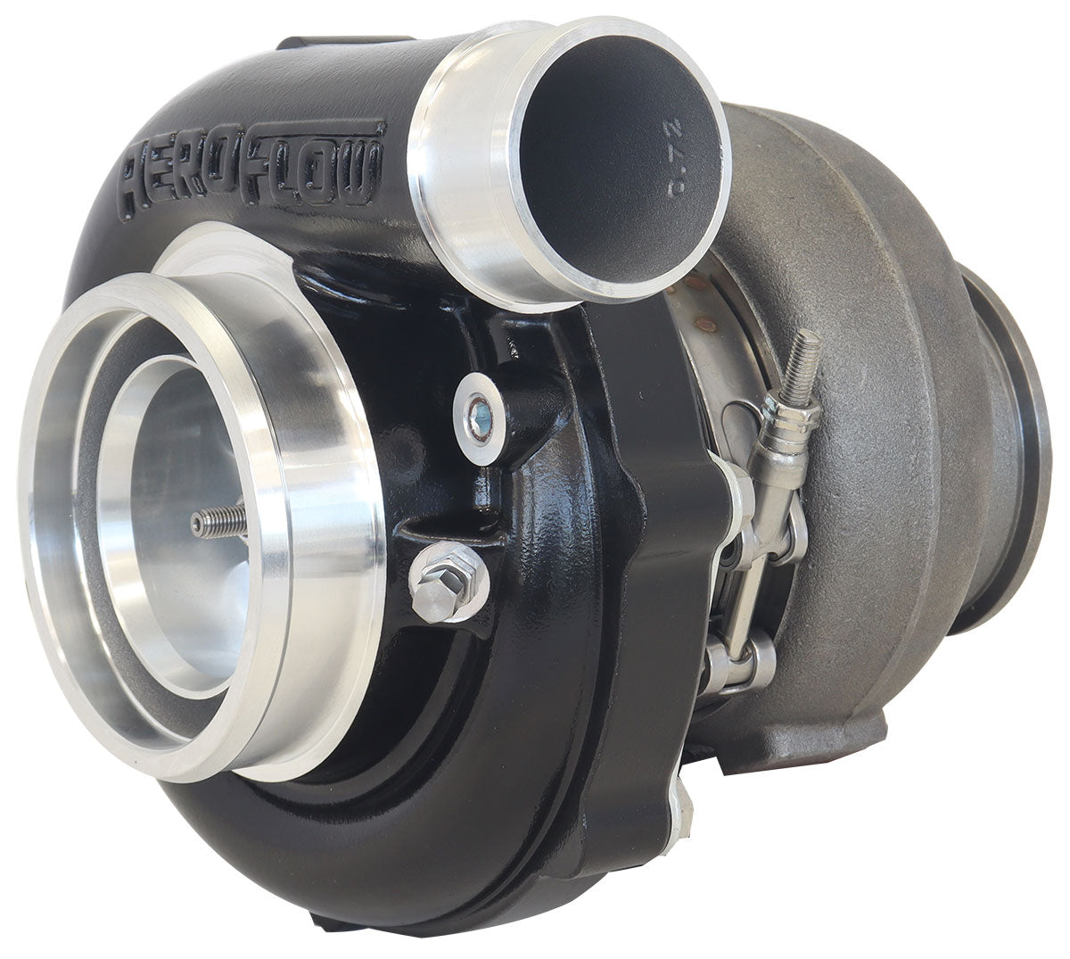 Boosted 6262.82 T4 Flange V-Band Outlet G35 900 Black AF8005-4053BLK - Aeroflow